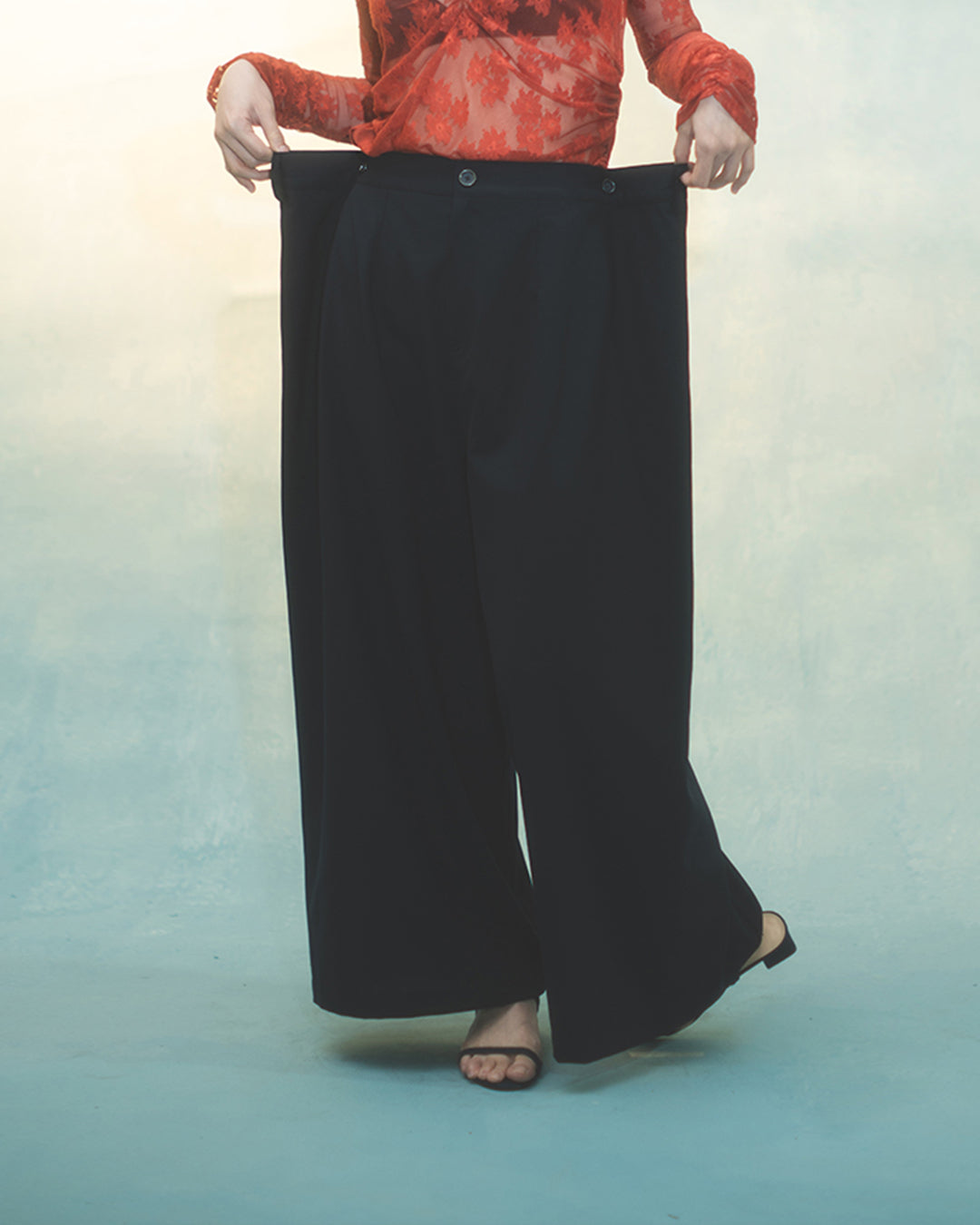 Kung fu 2 way pants in navy suiting
