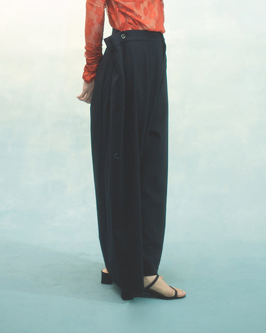 Kung fu 2 way pants in navy suiting