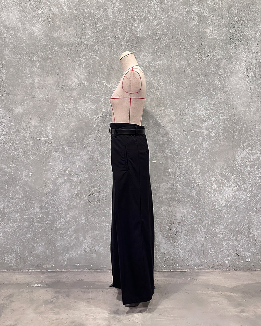 Kung fu 3 way pants in black suiting
