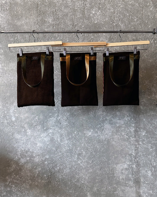 H A4 ipad/document tote in furniture cotton velvet