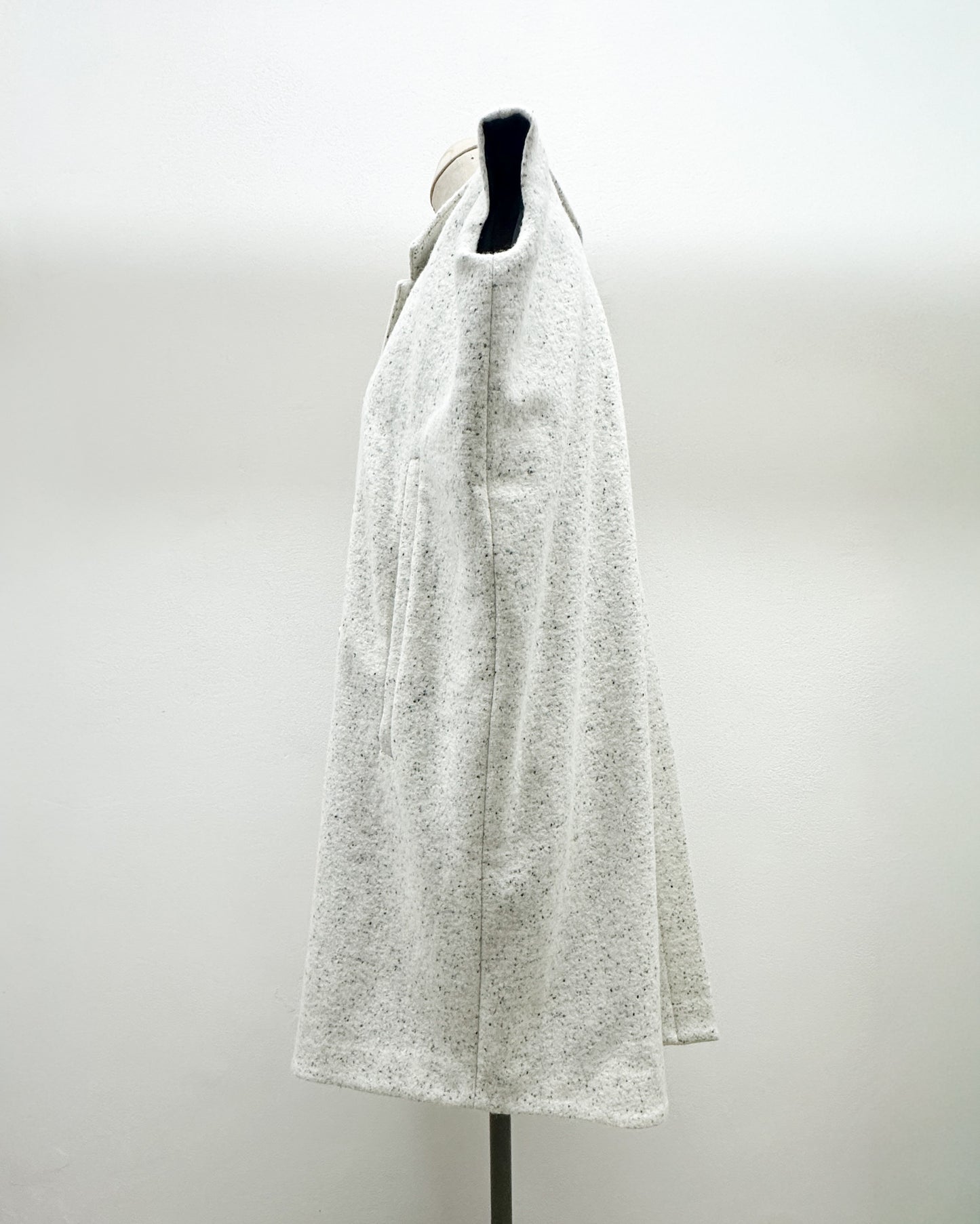 Blazer woolen cape Y in ash