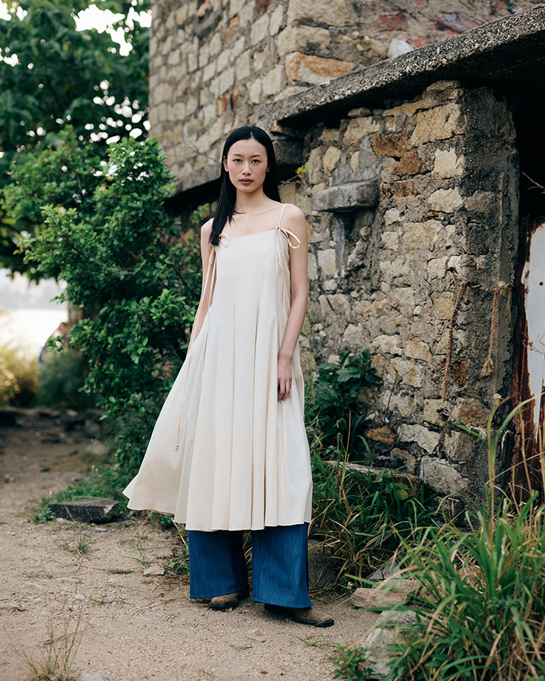 Funnel maxi dress (pre-order)