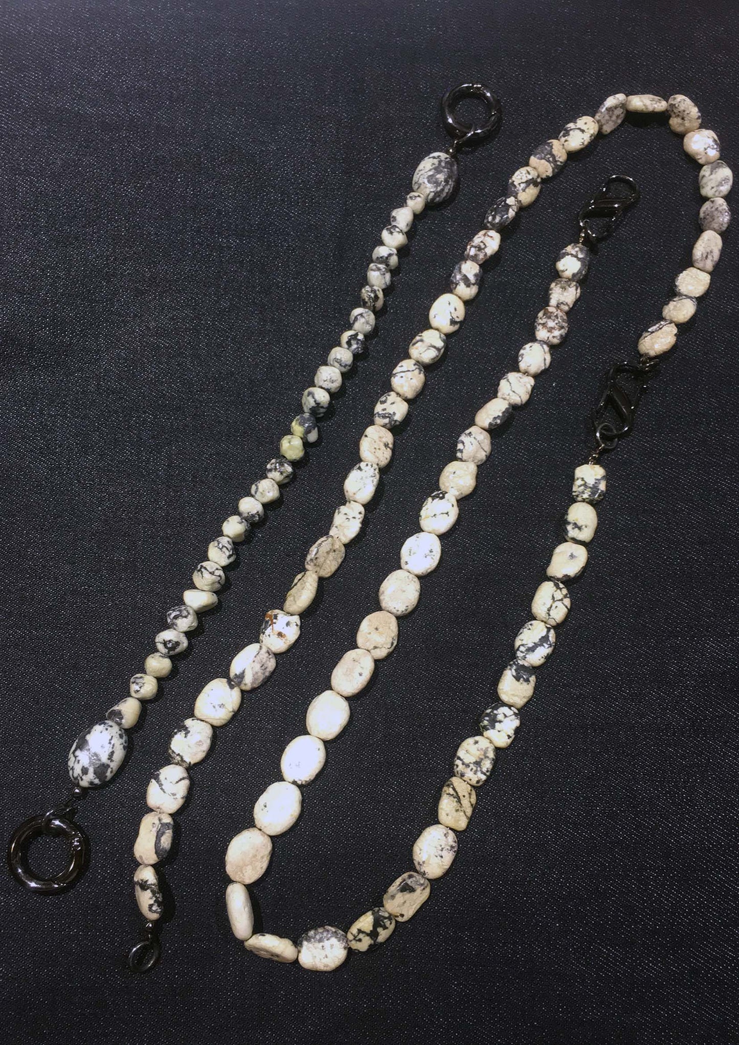 Stones 2 ways phone strap / long necklace / belt / chain