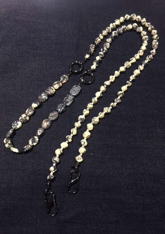 Stones 2 ways phone strap / long necklace / belt / chain