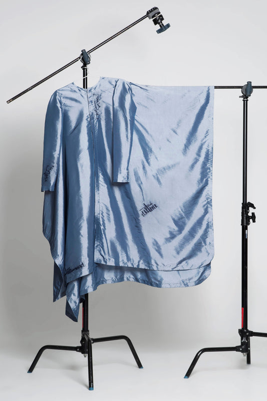 Embroidery bed-sheet shirt dress