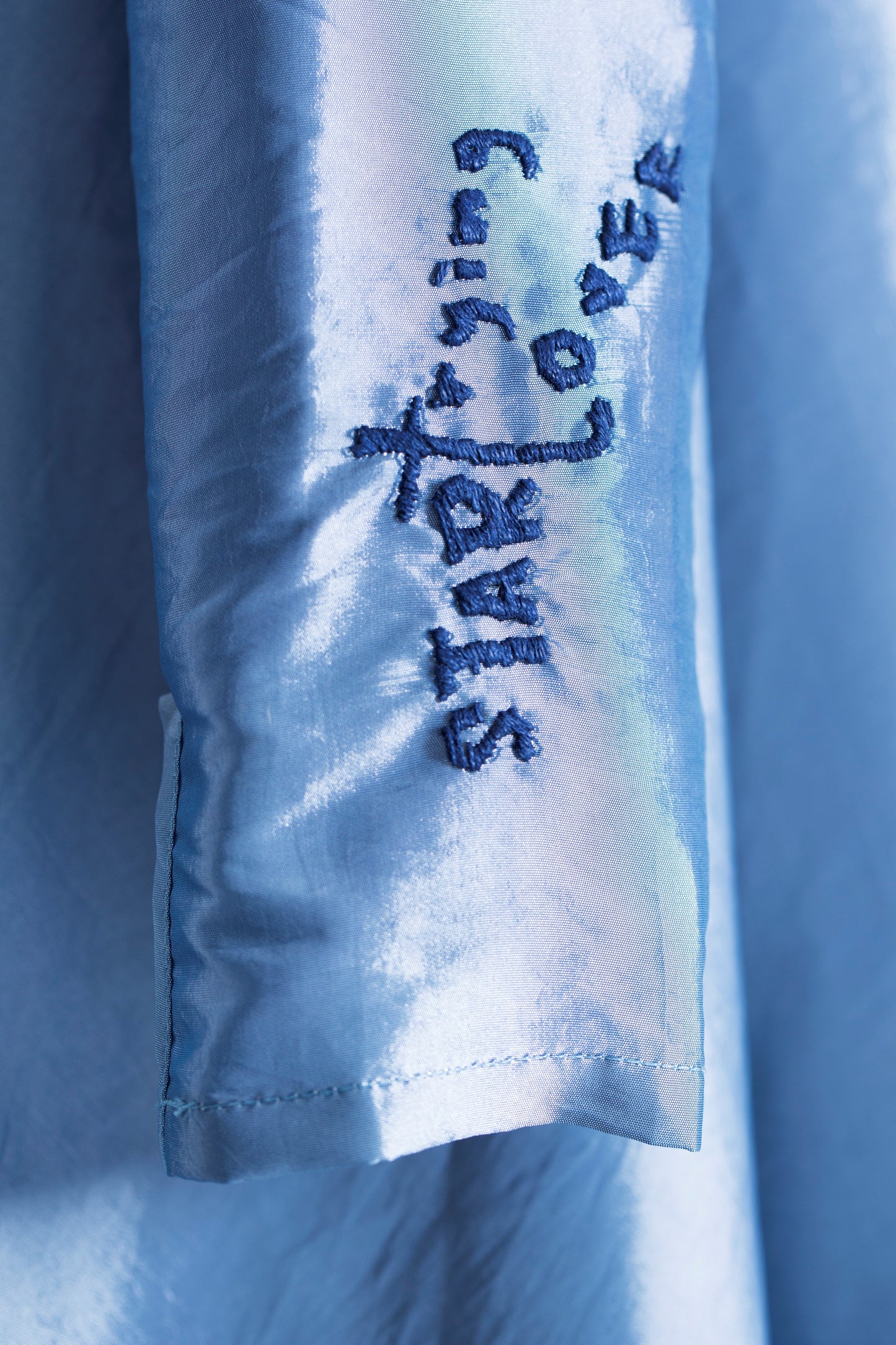 Embroidery bed-sheet shirt dress