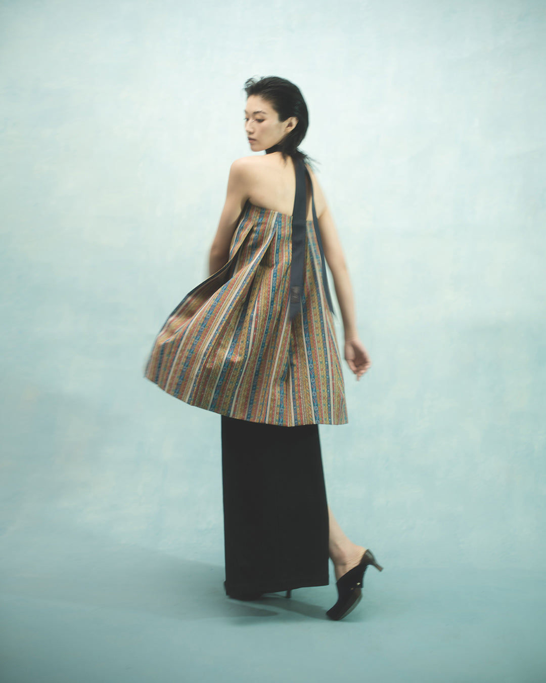 Fold 2 way tube top / skirt in vintage kimono fabric