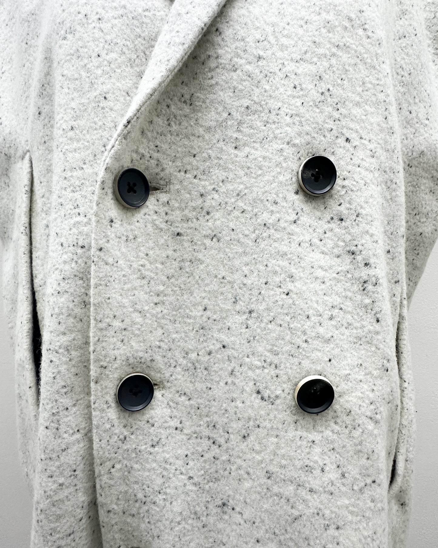 Blazer woolen cape Y in ash