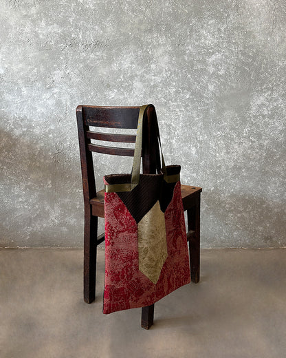 WHY A3 laptop /document tote in furniture cotton velvet