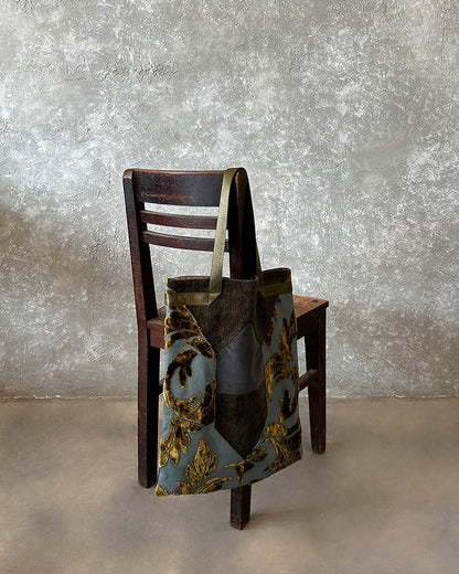 WHY A3 laptop /document tote in furniture cotton velvet