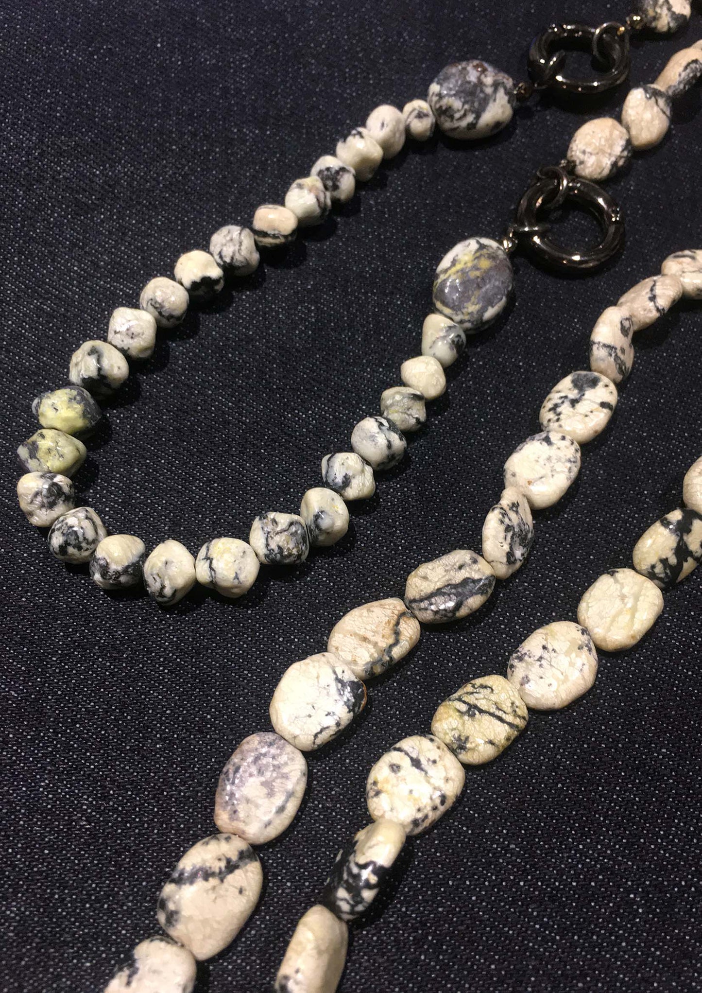 Stones 2 ways phone strap / long necklace / belt / chain