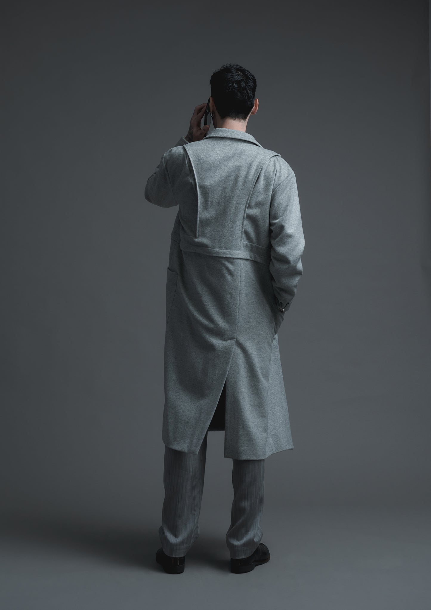 Apron cut 2-way lab coat