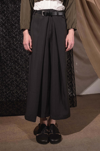 Kung fu 3 way pants in grey stripes