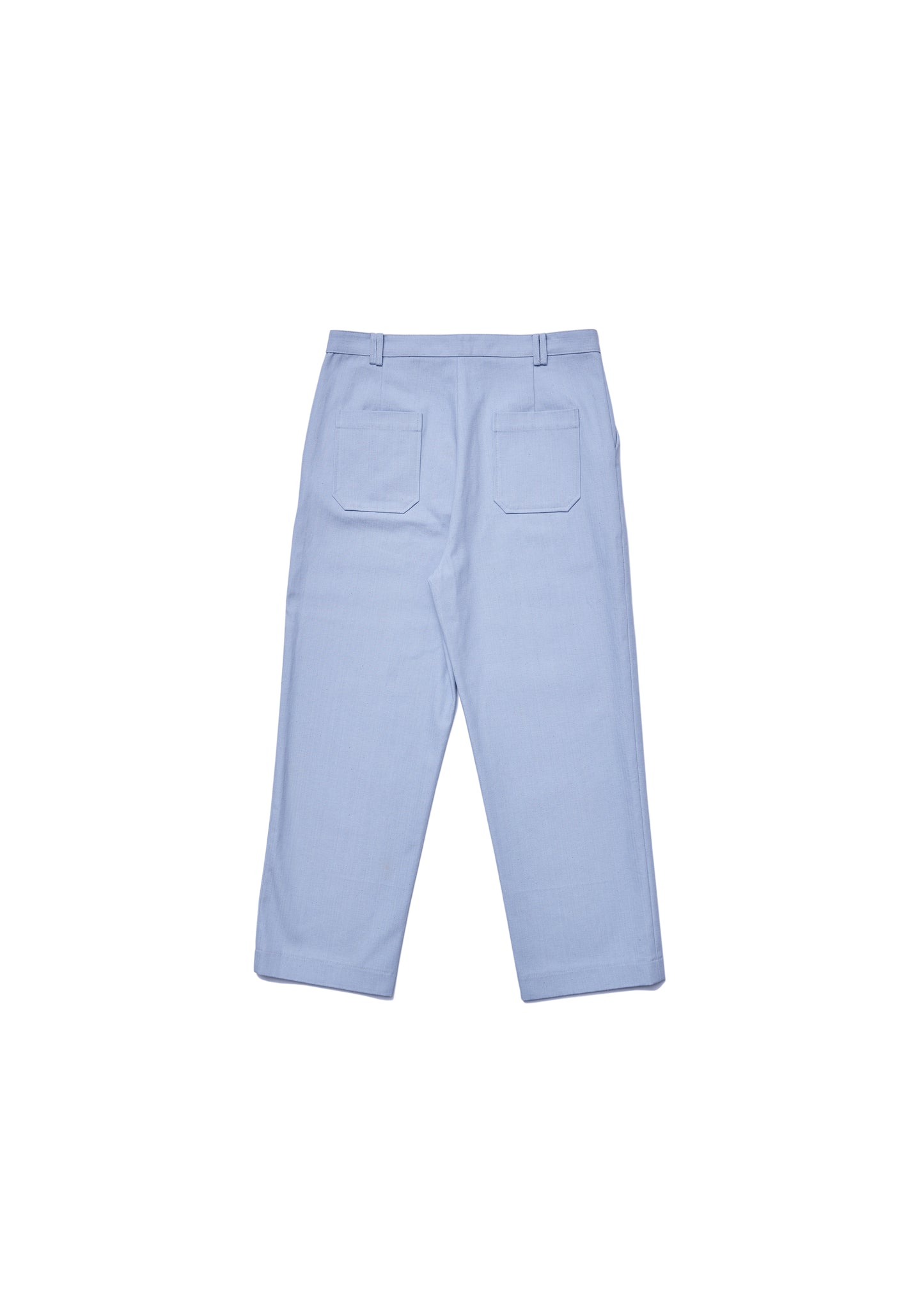 Cotton herringbone trousers