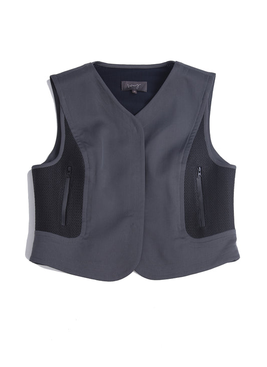 Archery formal mini vest in grey (LAST ONE)
